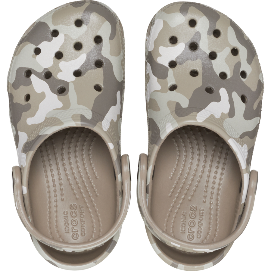 Crocs - Classic Camo Clog Kids - 207594-2ZJ - Mushroom - Sandals