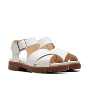Clarks - Orinoco Cross - Off White Lea - Sandals