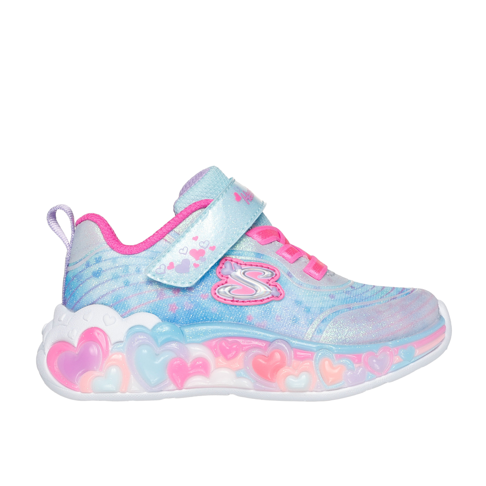Skechers Eternal Heart Lights Light Blue/Multi Trainers