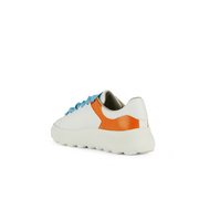 Geox - D Spherica EC4.1 - White/Orange - Shoes
