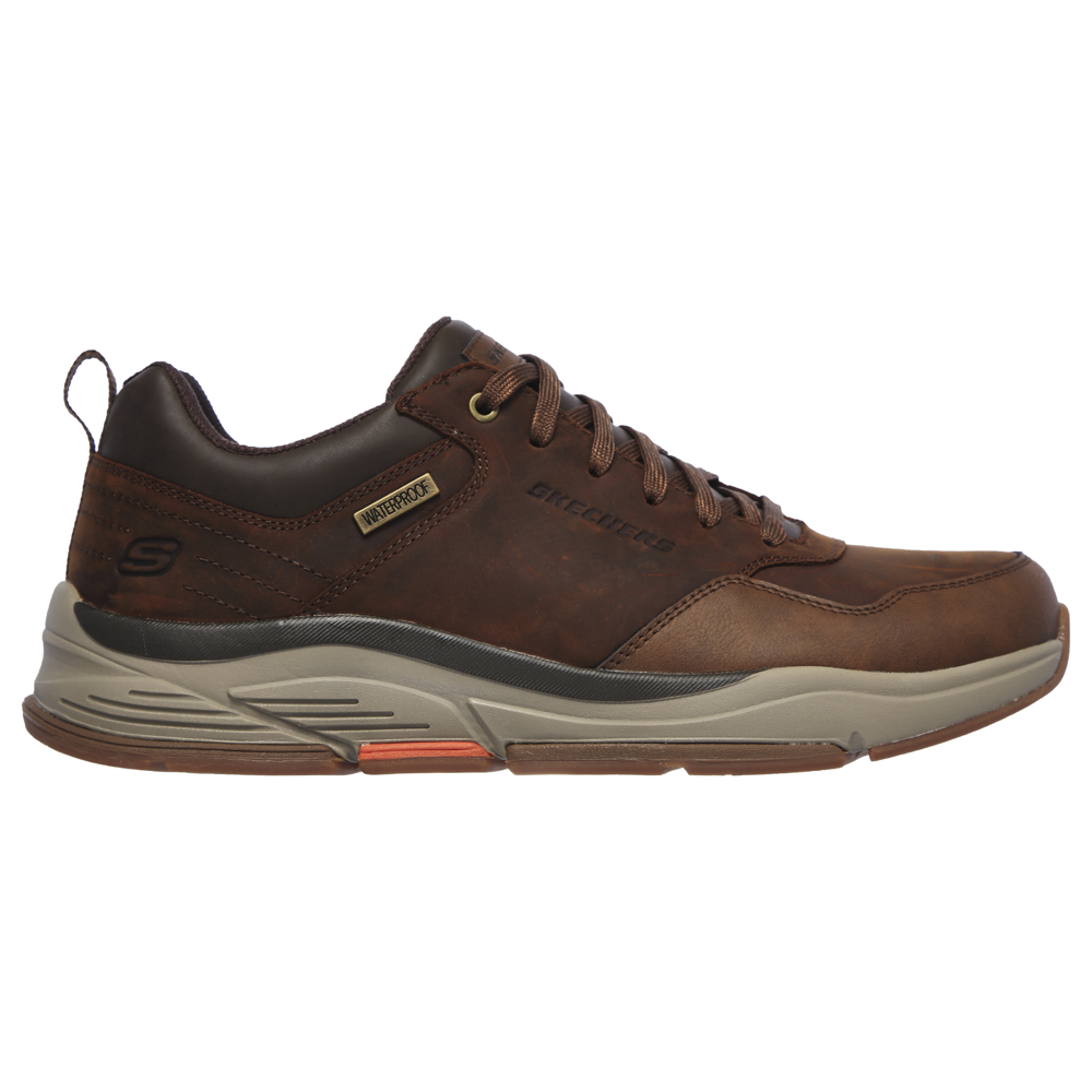 Skechers Benago Hombre Brown Trainers Robert Carder Shoes