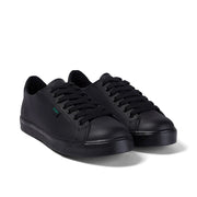 Kickers Tovni Lacer Black Leather School Shoes