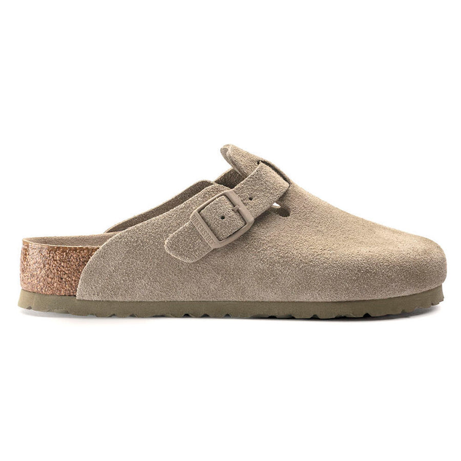 Birkenstock - Boston Suede Leather - Faded Khaki