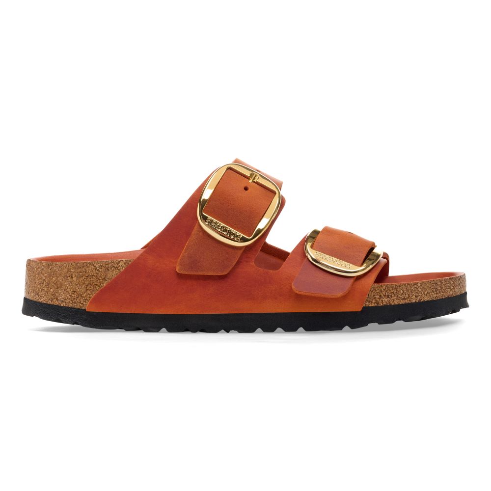 Birkenstock - Arizona Big Buckle LEOI Burnt Orange HEX - 1026609 - Burnt Orange Oiled - Sandals