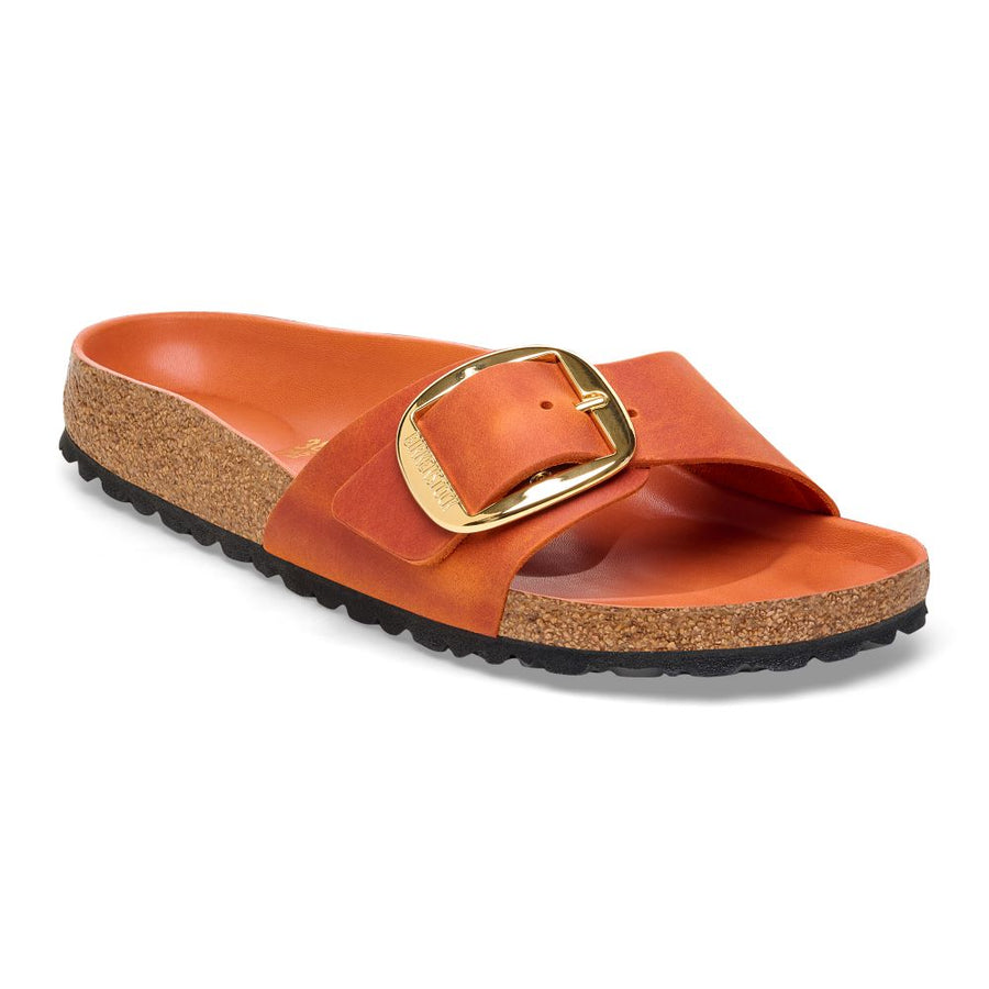 Birkenstock - Madrid Big Buckle LEOI Burnt Orange HEX (Narrow) - 1026632 - Burnt Orange - Sandals