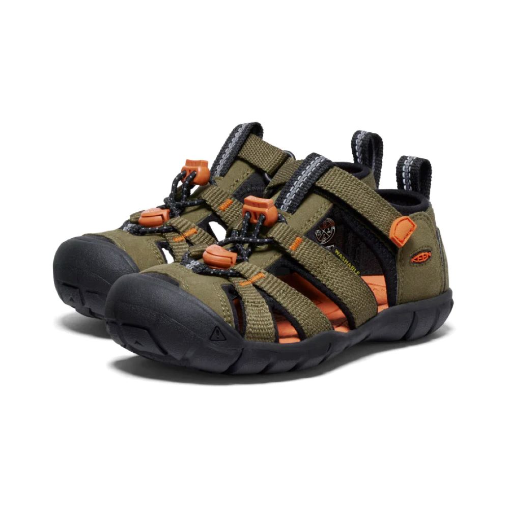Keen - Seacamp II CNX C - Dark Olive/Gold Flame - Sandals
