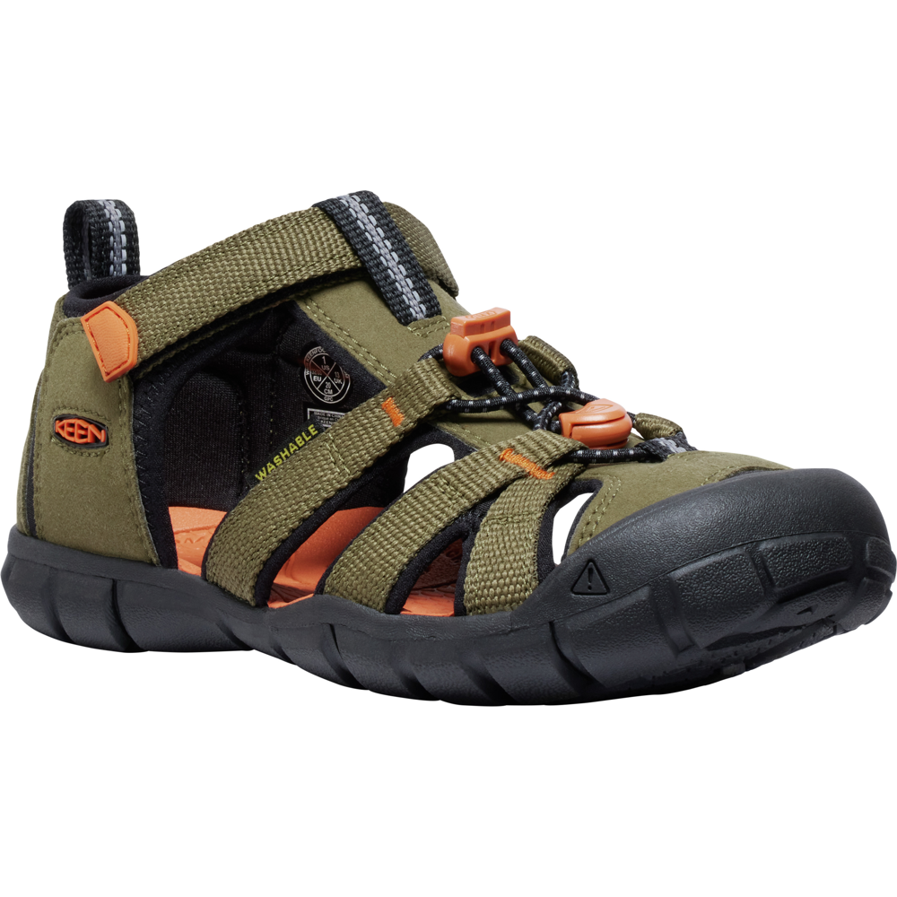 Keen - Seacamp II CNX Y - Dark Olive/Gold Flame - Sandals