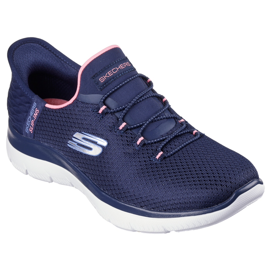 Skechers - Summits (Wide) - Navy/Pink - Trainers