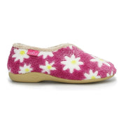 Lunar Daisy Pink Slippers With Daisy Pattern