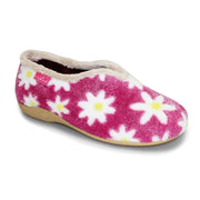 Lunar Daisy Pink Slippers With Daisy Pattern