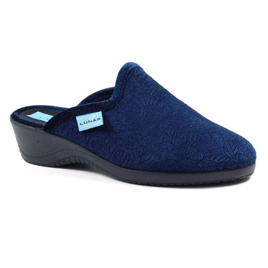 Lunar Audrey Navy Mule Slippers