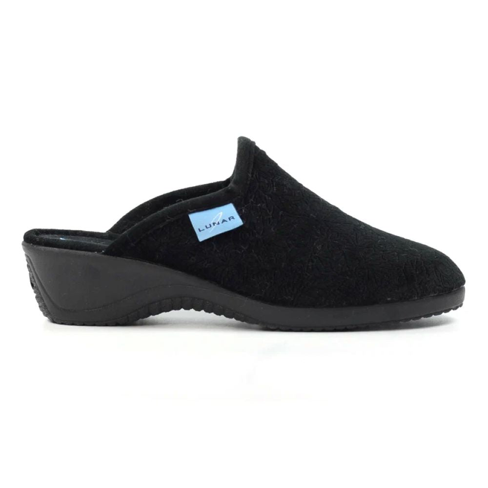 Lunar Audrey Black Slippers