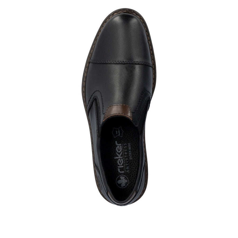 Rieker Dustin 17659-00 Schwarz/Kastanie Shoes