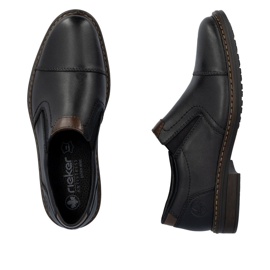 Rieker Dustin 17659-00 Schwarz/Kastanie Shoes