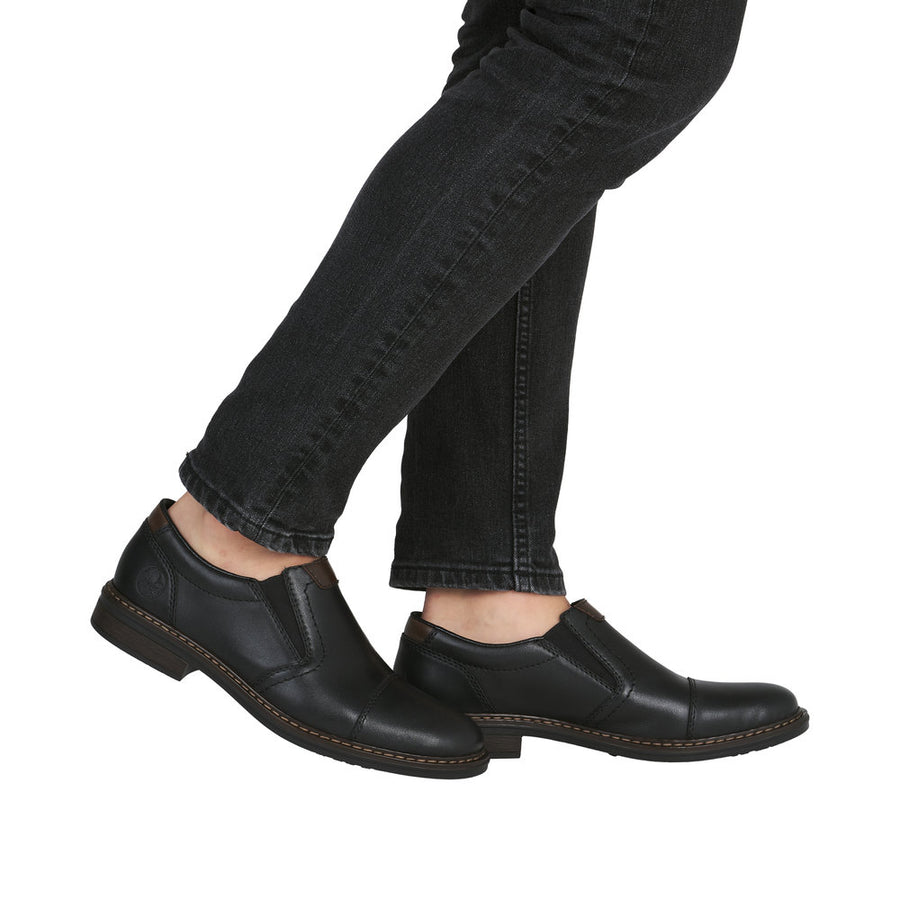 Rieker Dustin 17659-00 Schwarz/Kastanie Shoes