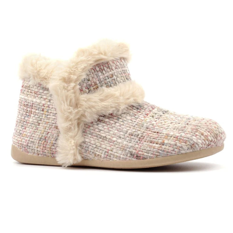 Lunar Elle Beige Bootsie Slippers