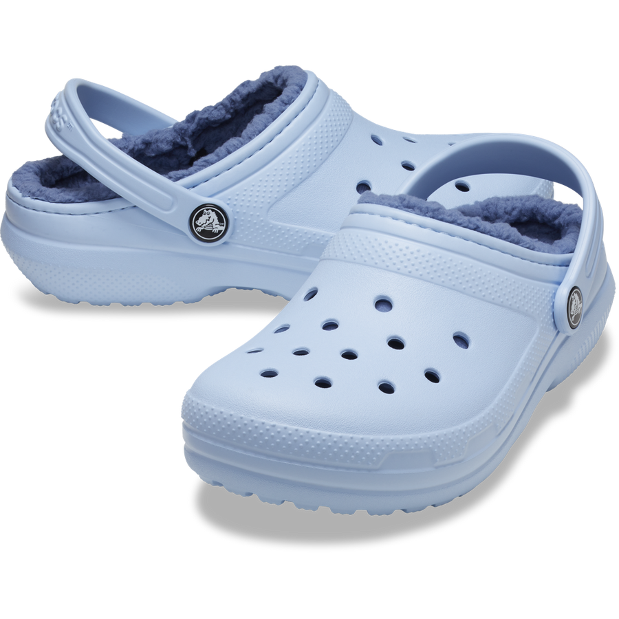 Crocs Classic Lined Toddler Blue Calcite Slippers