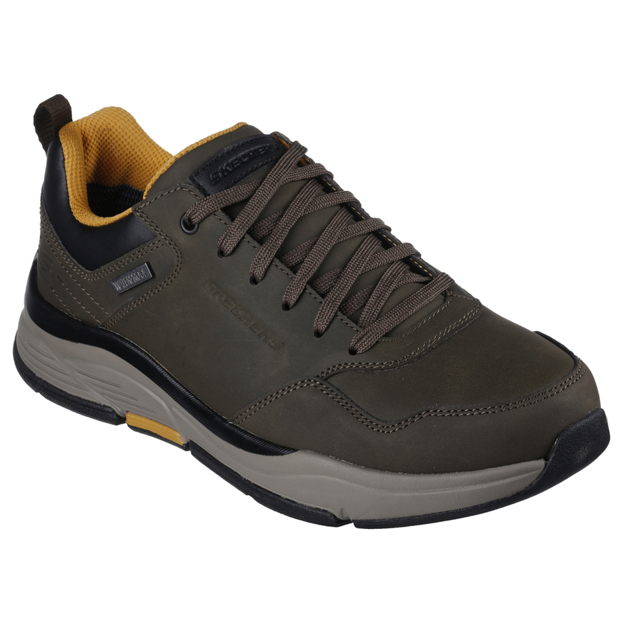 Skechers Benago Hombre Olive Trainers Robert Carder Shoes