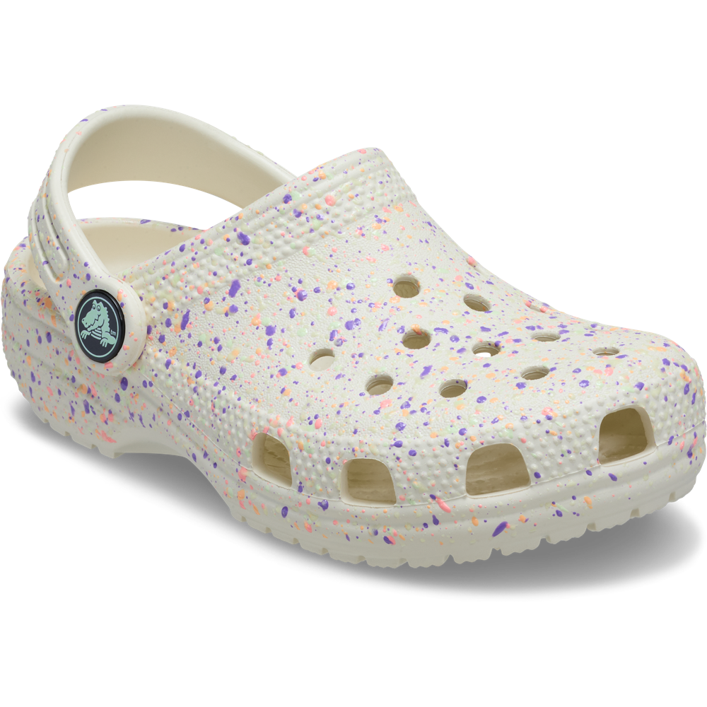 Crocs - Classic Paint Splatter K - 212495-2MT - Summit White/Multi - Sandals