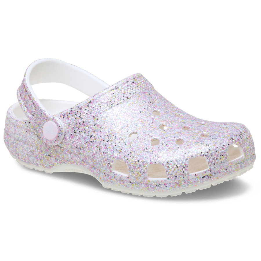 Crocs - Classic Glitter Clog T - 212562-100 - White - Sandals