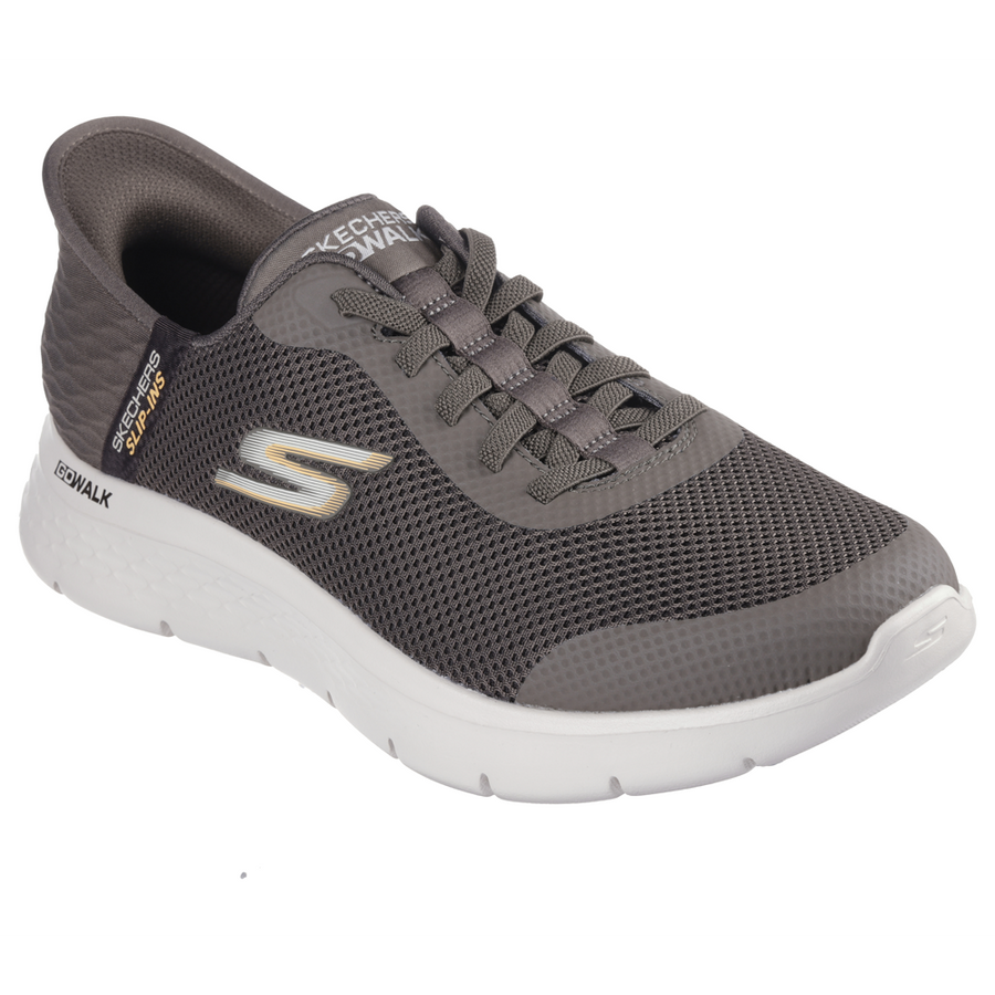 Skechers Go Walk Flex Hands Up Brown Trainers