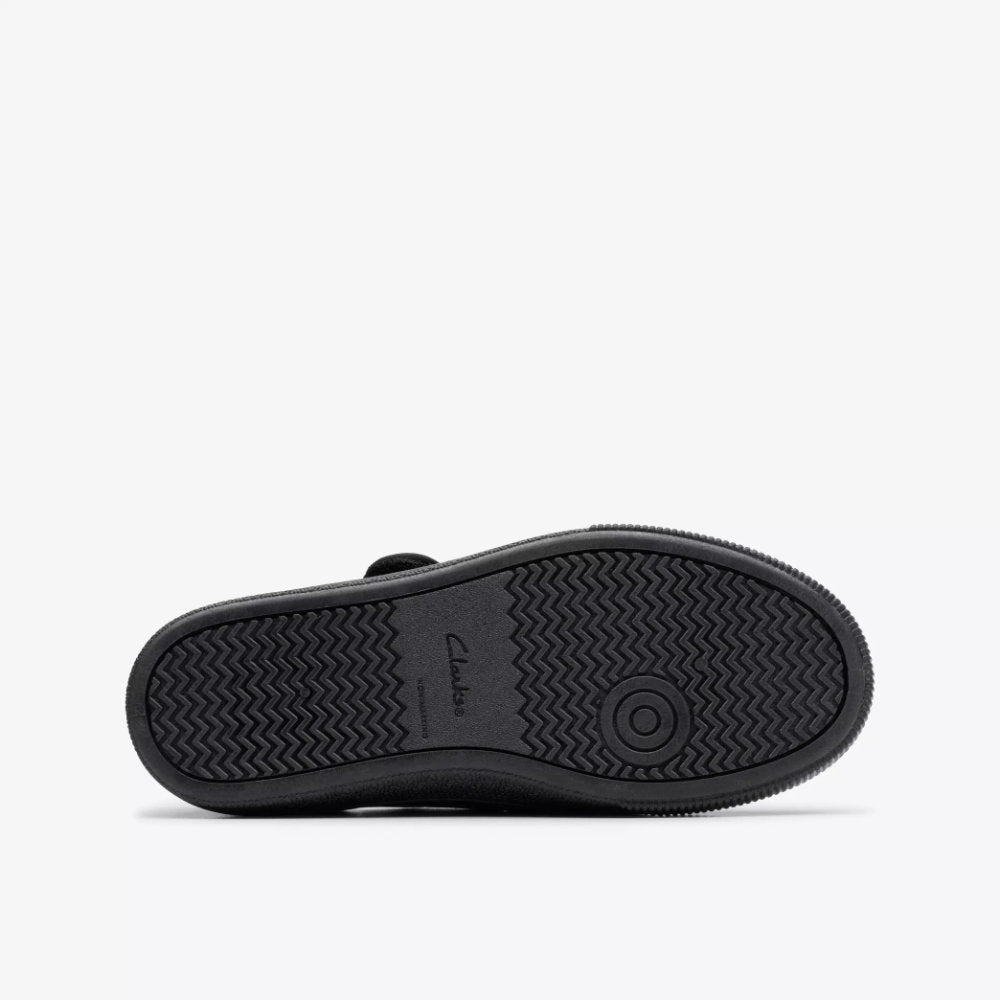 Clarks - Hopper Go - Black Fabric - Plimsolls