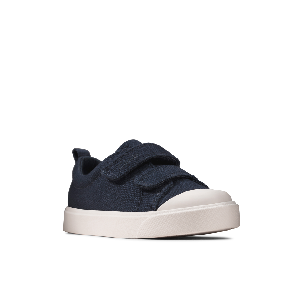 Clarks - City Bright T - Navy Canvas - Canvas Shoes