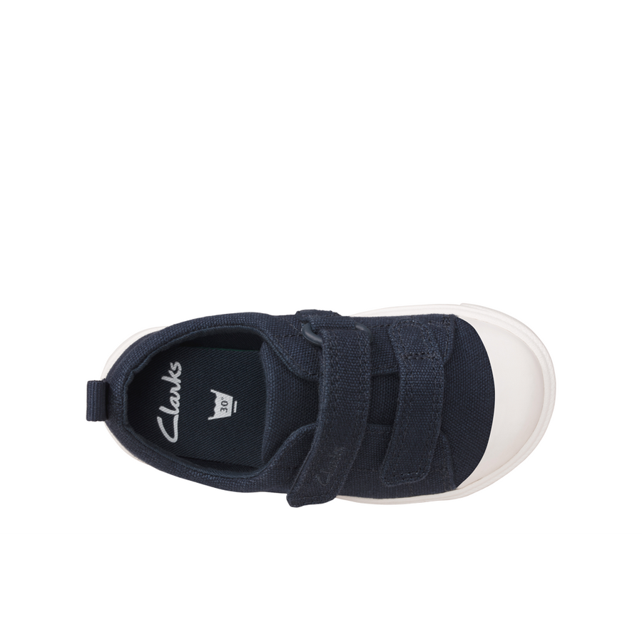 Clarks - City Bright T - Navy Canvas - Canvas Shoes