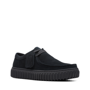 Clarks Torhill Lo Black Suede Shoes