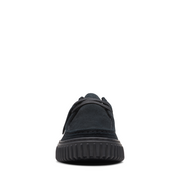 Clarks Torhill Lo Black Suede Shoes