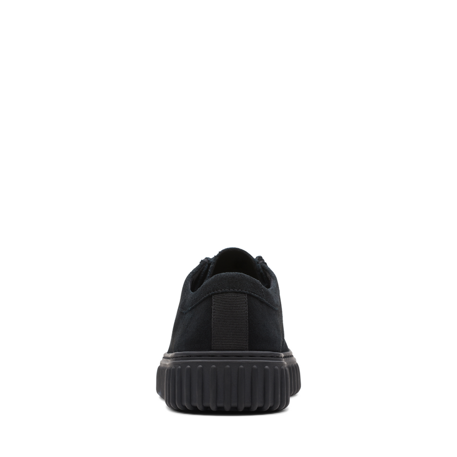 Clarks Torhill Lo Black Suede Shoes