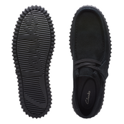 Clarks Torhill Lo Black Suede Shoes