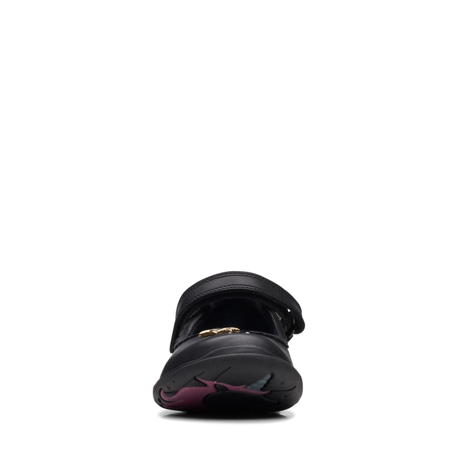 Clarks - Relda Sea K. - Black Leather - School Shoes