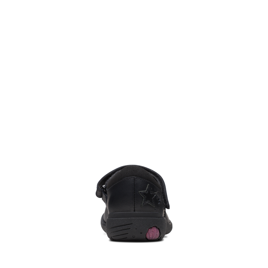 Clarks - Relda Sea K. - Black Leather - School Shoes