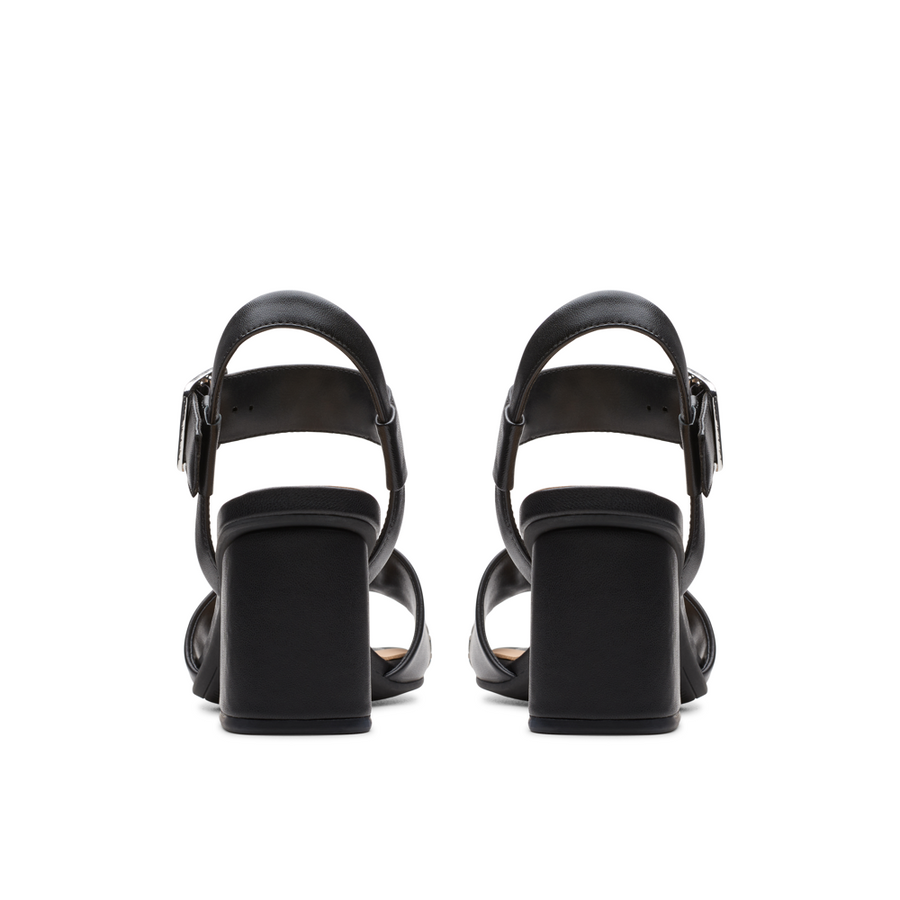 Clarks - Siara65 Buckle - Black Leather - Sandals