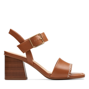 Clarks - Siara65 Buckle - Tan Leather - Sandals