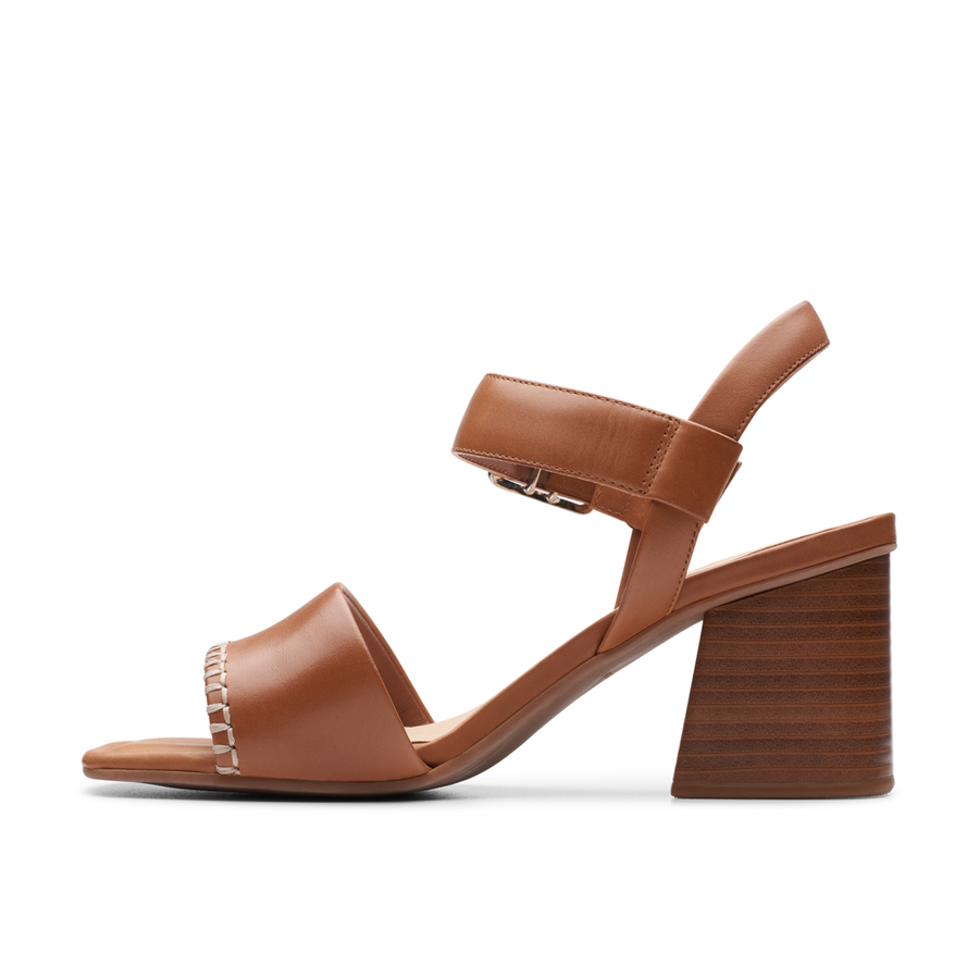 Clarks - Siara65 Buckle - Tan Leather - Sandals