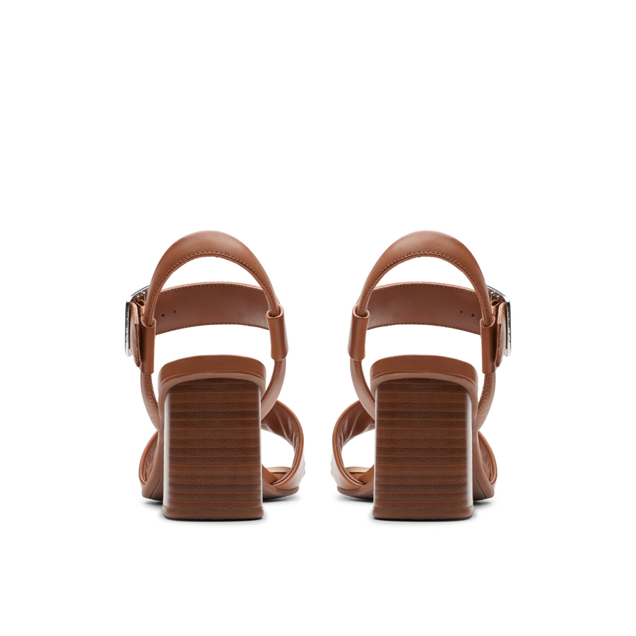 Clarks - Siara65 Buckle - Tan Leather - Sandals