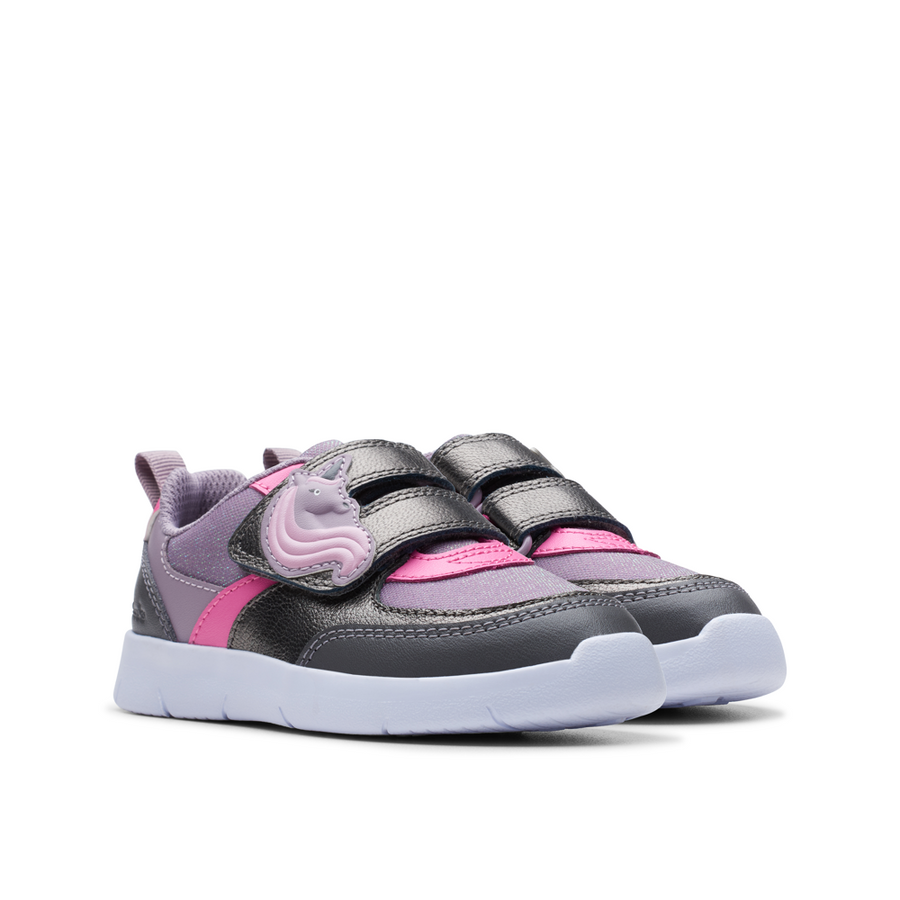 Clarks - Ath Shimmer K. - Purple - Trainers