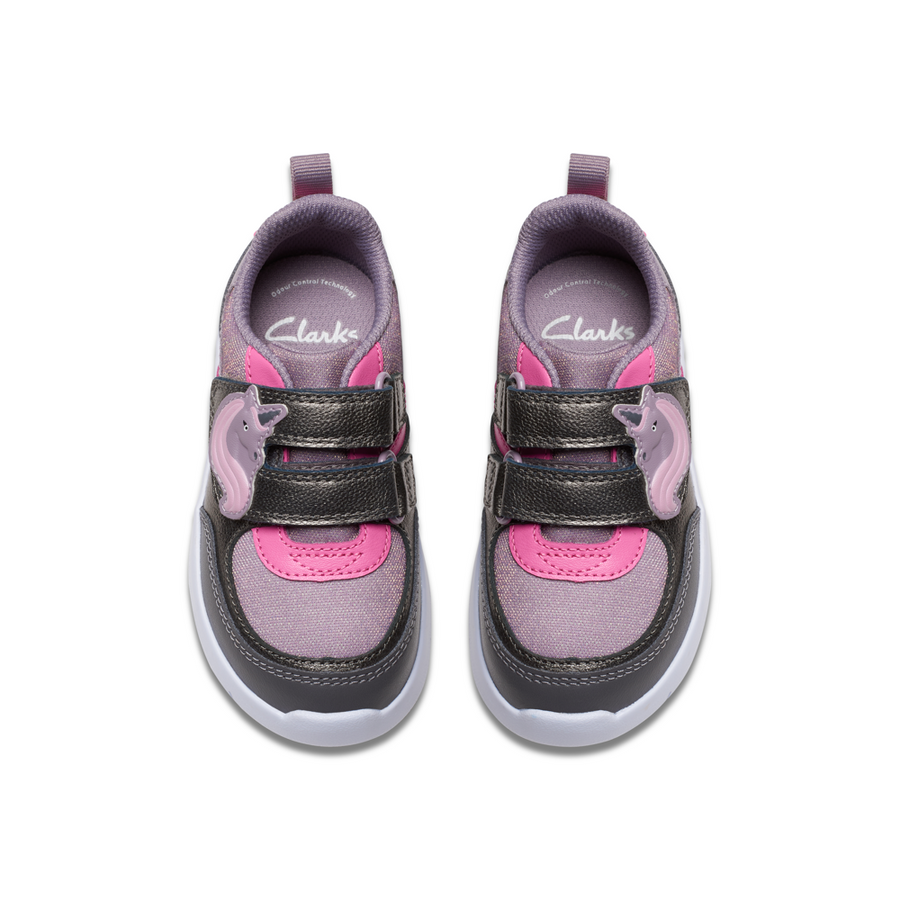Clarks - Ath Shimmer K. - Purple - Trainers