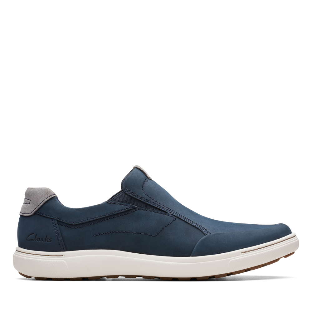 Clarks - Mapstone Step - Navy Nubuck - Shoes – Robert Carder Shoes