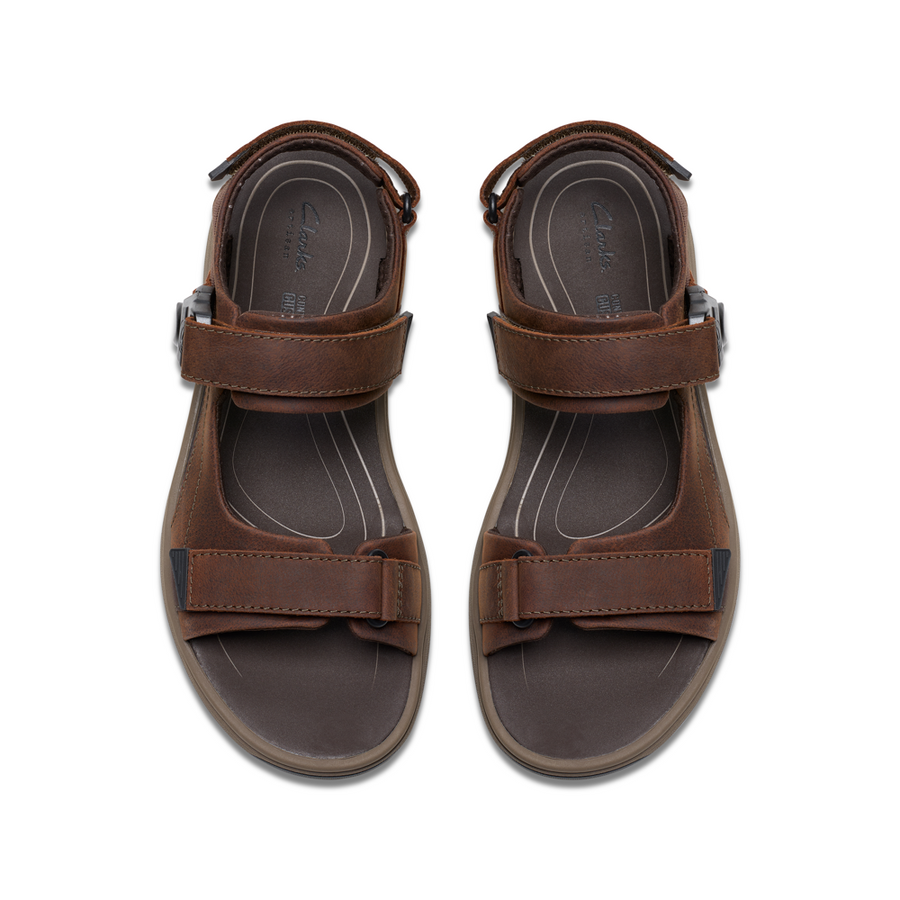 Clarks - Saltway Trail - Dark Brown Lea - Sandals