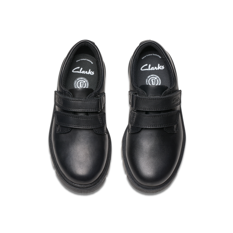 Clarks Lorcam Loop Y Plat Oxford, Black Leather, 43 EU Clarks Lorcam Loop Y Plat Oxford, Black Leather, 43 EU