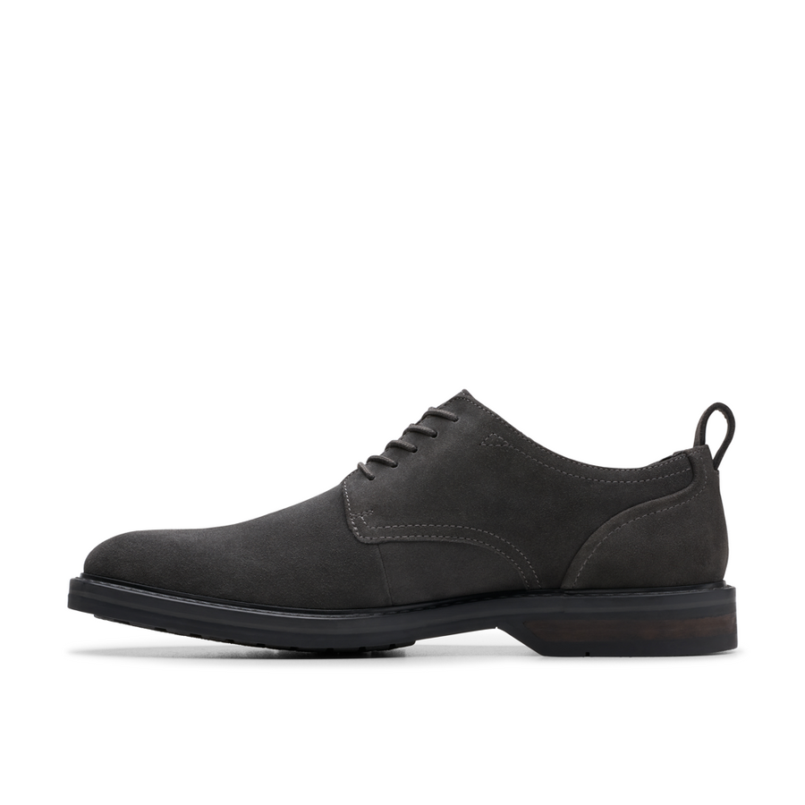 Clarks - Aldwin Lace - Dark Grey Suede - Shoes