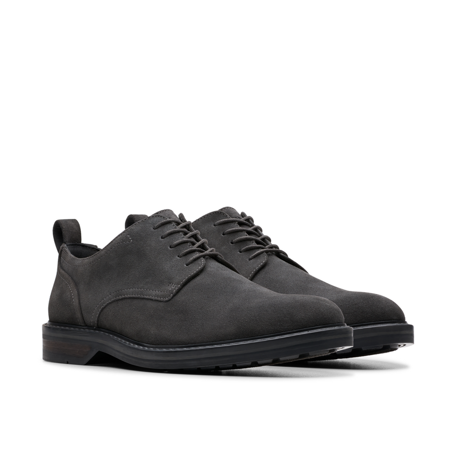 Clarks - Aldwin Lace - Dark Grey Suede - Shoes