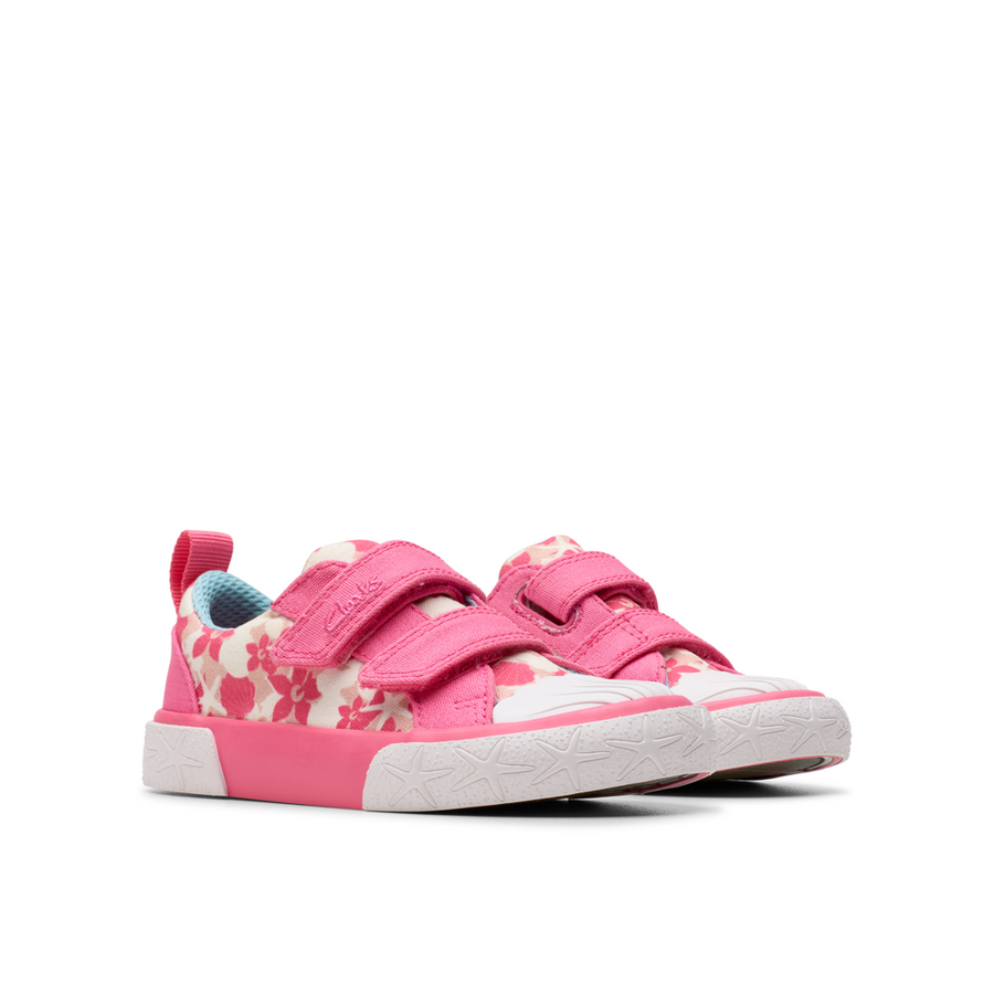 Clarks - FoxingShell T. - Pink Canvas - Canvas Shoes