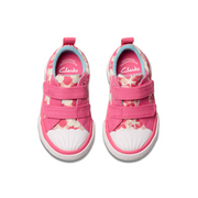 Clarks - FoxingShell T. - Pink Canvas - Canvas Shoes