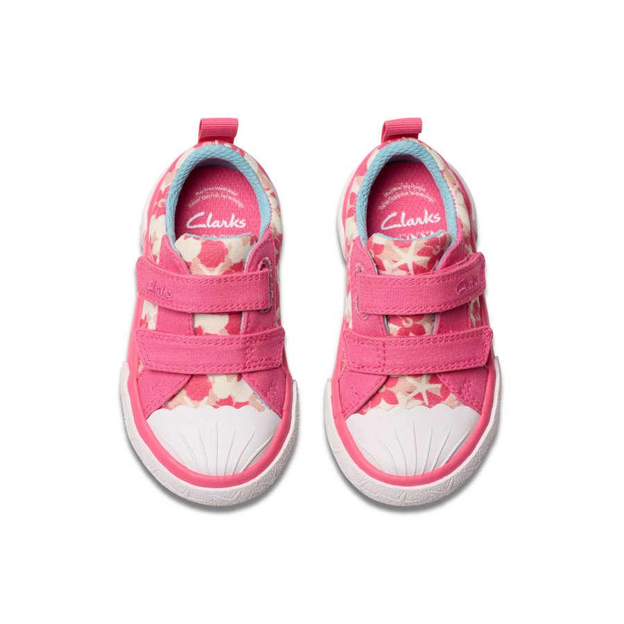 Clarks - FoxingShell T. - Pink Canvas - Canvas Shoes