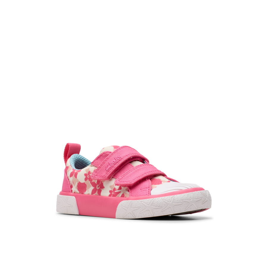 Clarks - FoxingShell T. - Pink Canvas - Canvas Shoes