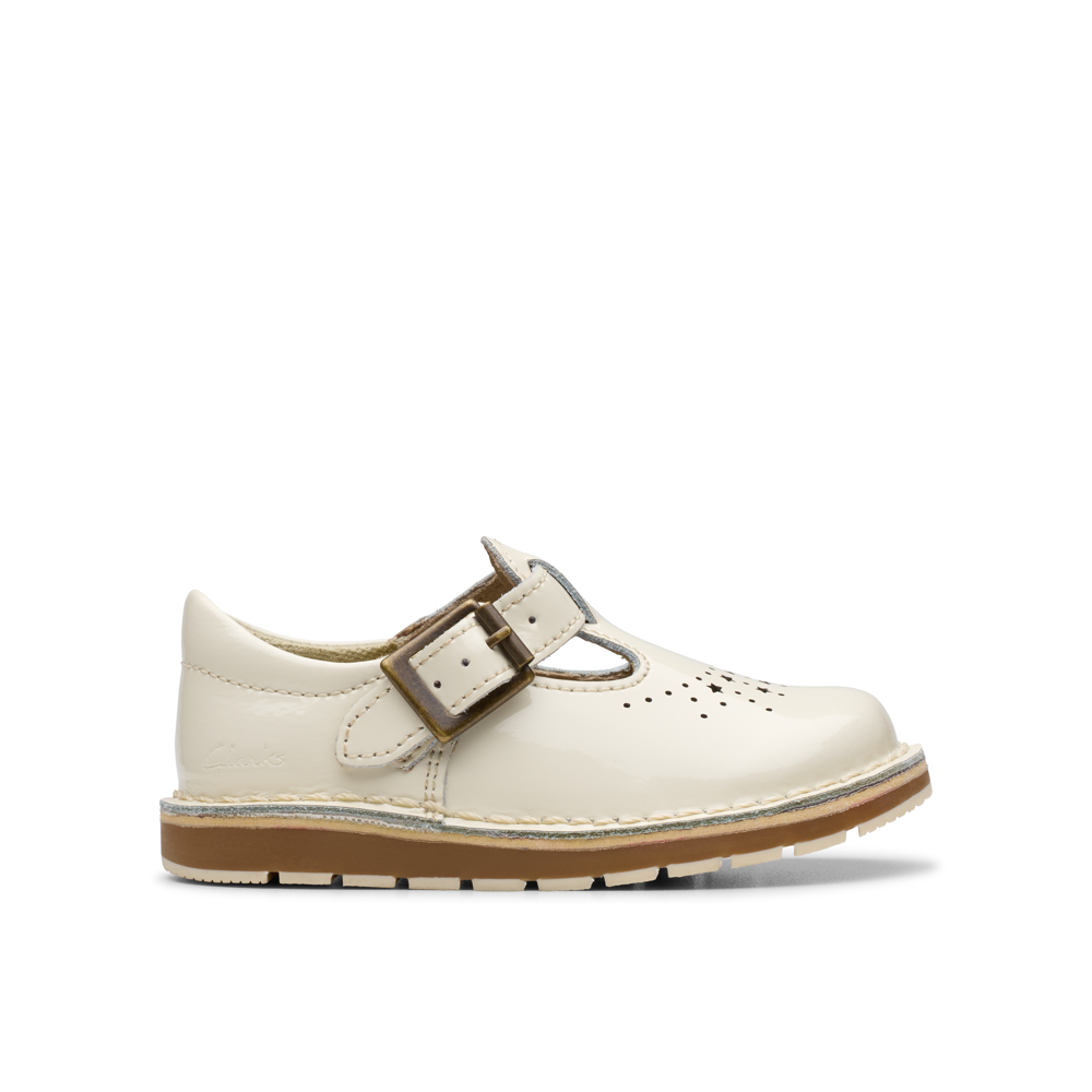 Clarks - Joyful Skip T. - White Patent - Shoes